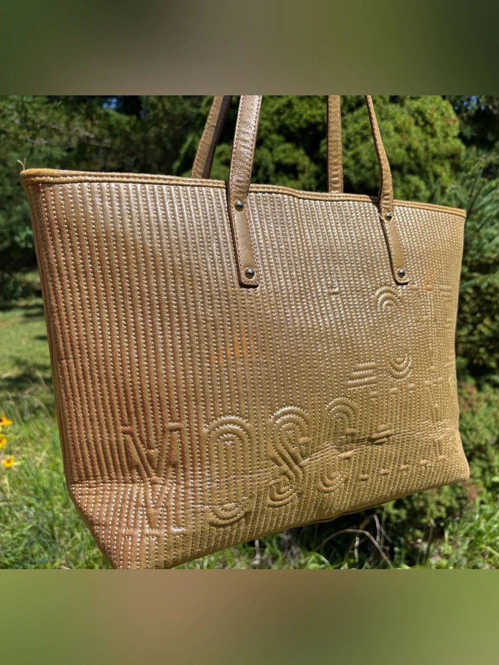 Love Moschino Gold Tote Bag